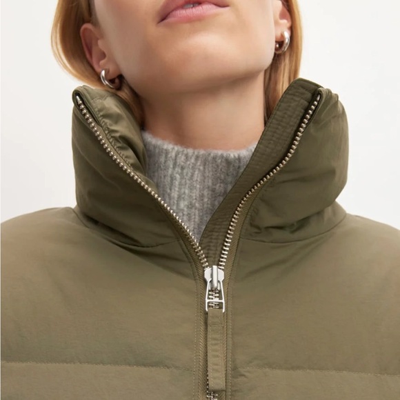 Everlane Olive Green Down Jacket - Picture 8 of 10